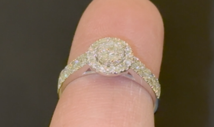 10K SOLID WHITE GOLD .65 CARAT REAL DIAMOND WOMEN BRIDAL WEDDING ENGAGEMENT RING