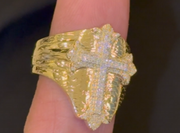 10K YELLOW GOLD .50 CARAT MEN DIAMOND WEDDING BAND BRIDAL ENGAGEMENT RING PINKY