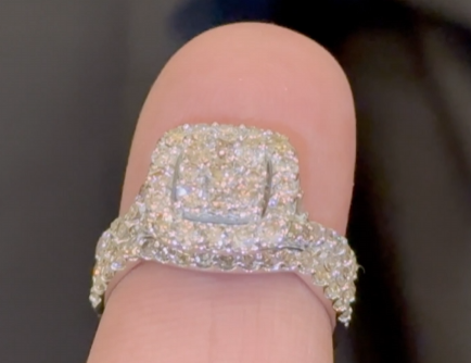 10K WHITE GOLD 1.50 CARAT WOMENS DIAMOND ENGAGEMENT RING WEDDING BAND BRIDAL SET