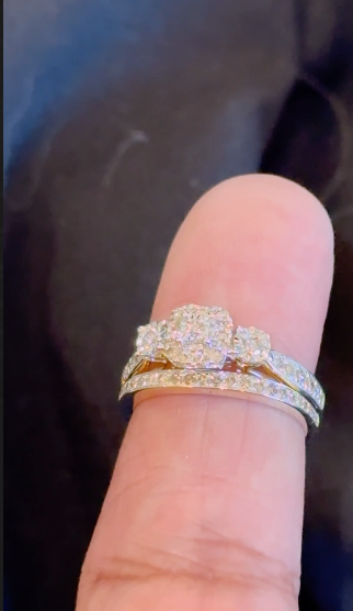 10K YELLOW WHITE GOLD 1 CARAT NATURAL DIAMOND ENGAGEMENT RING WEDDING BAND BRIDAL SET