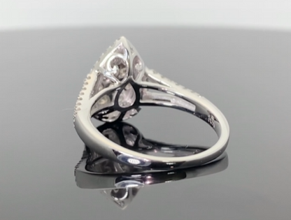 10K WHITE GOLD 1 CARAT WOMEN REAL DIAMOND ENGAGEMENT RING WEDDING RING BRIDAL