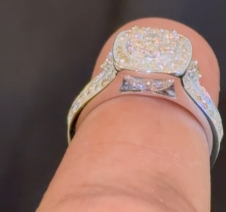 10K WHITE GOLD 1.25 CARAT WOMENS REAL DIAMOND ENGAGEMENT WEDDING RING