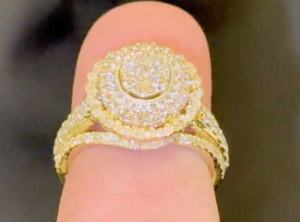 10K YELLOW GOLD 1.50 CARAT WOMEN REAL DIAMOND ENGAGEMENT RING WEDDING RING BRIDAL
