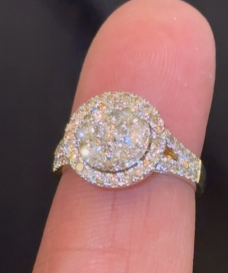 10K YELLOW GOLD 1.75 CARAT WOMEN REAL DIAMOND ENGAGEMENT RING WEDDING RING BRIDAL