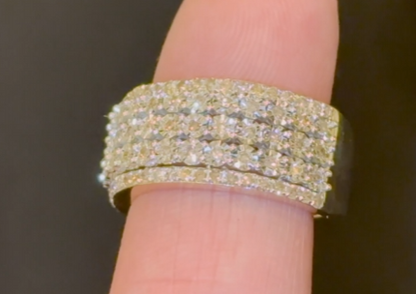 10K SOLID YELLOW GOLD 1 CARAT REAL DIAMOND ENGAGEMENT RING WEDDING PINKY BAND