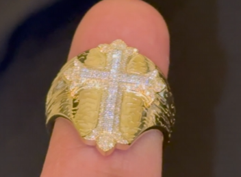 10K YELLOW GOLD .50 CARAT MEN DIAMOND WEDDING BAND BRIDAL ENGAGEMENT RING PINKY