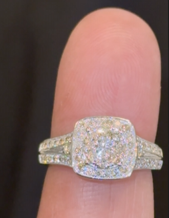 10K WHITE GOLD 1.25 CARAT WOMENS REAL DIAMOND ENGAGEMENT WEDDING RING
