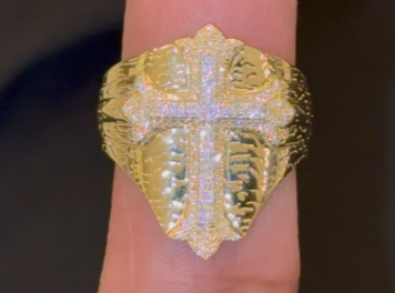 10K YELLOW GOLD .50 CARAT MEN DIAMOND WEDDING BAND BRIDAL ENGAGEMENT RING PINKY