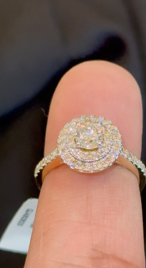10K YELLOW GOLD 1.25 CARAT NATURAL DIAMOND CENTER .50 CARAT ENGAGEMENT RING WEDDING RING BRIDAL