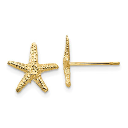 14k Starfish Post Earrings