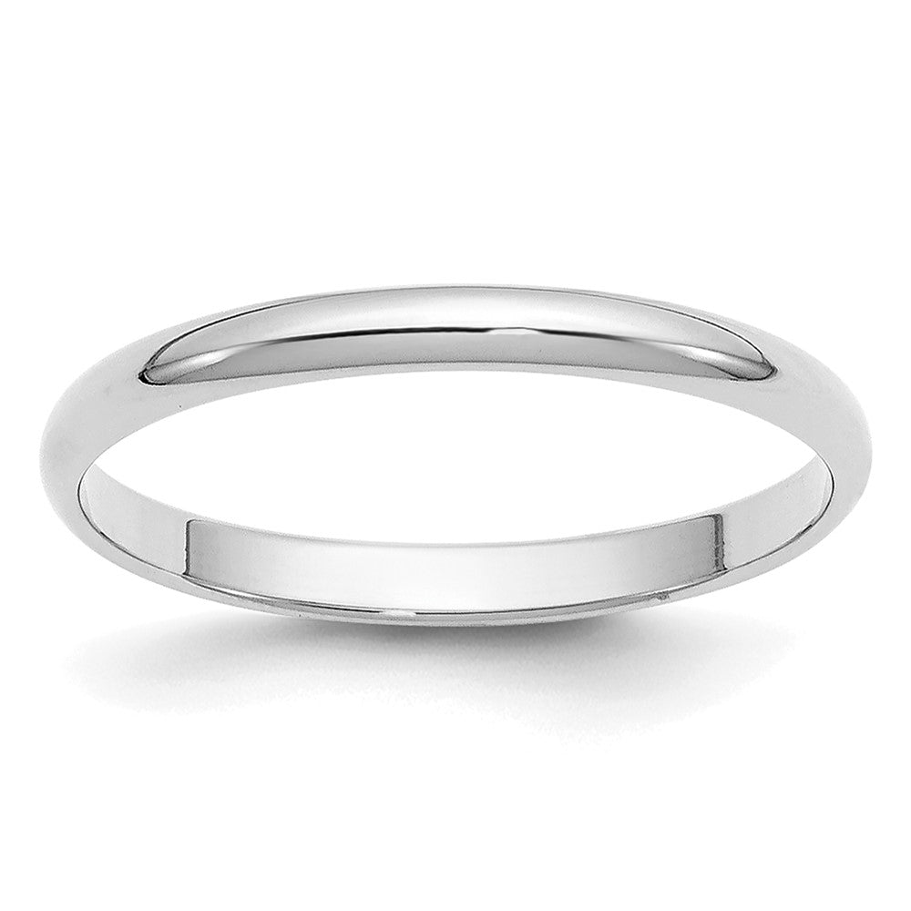 14KW 2mm Half Round Band Size 8.5