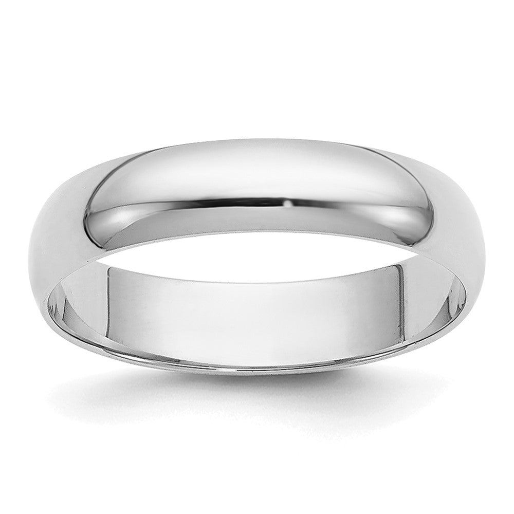 14KW 4mm Half-Round Wedding Band Size 10