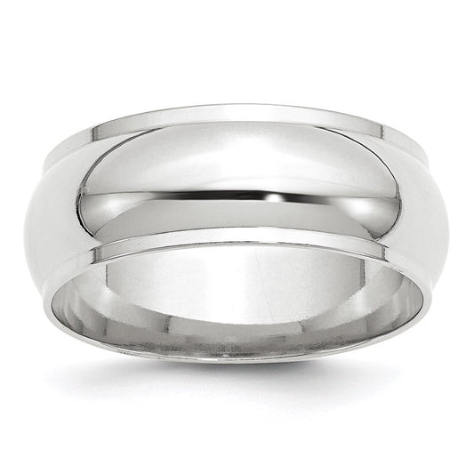 14KW 8mm Half Round with Edge Band Size 9.5