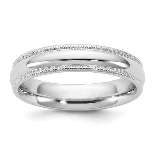 14KW 4.5mm Milgrain Comfort Fit Band Size 6.5