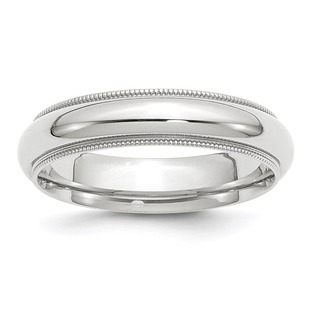 14KW 5mm Milgrain Comfort Fit Band Size 14