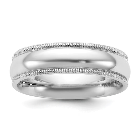 14KW 5.5mm Milgrain Comfort Fit Band Size 10