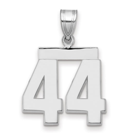 10kw Medium Polished Number 44 Charm