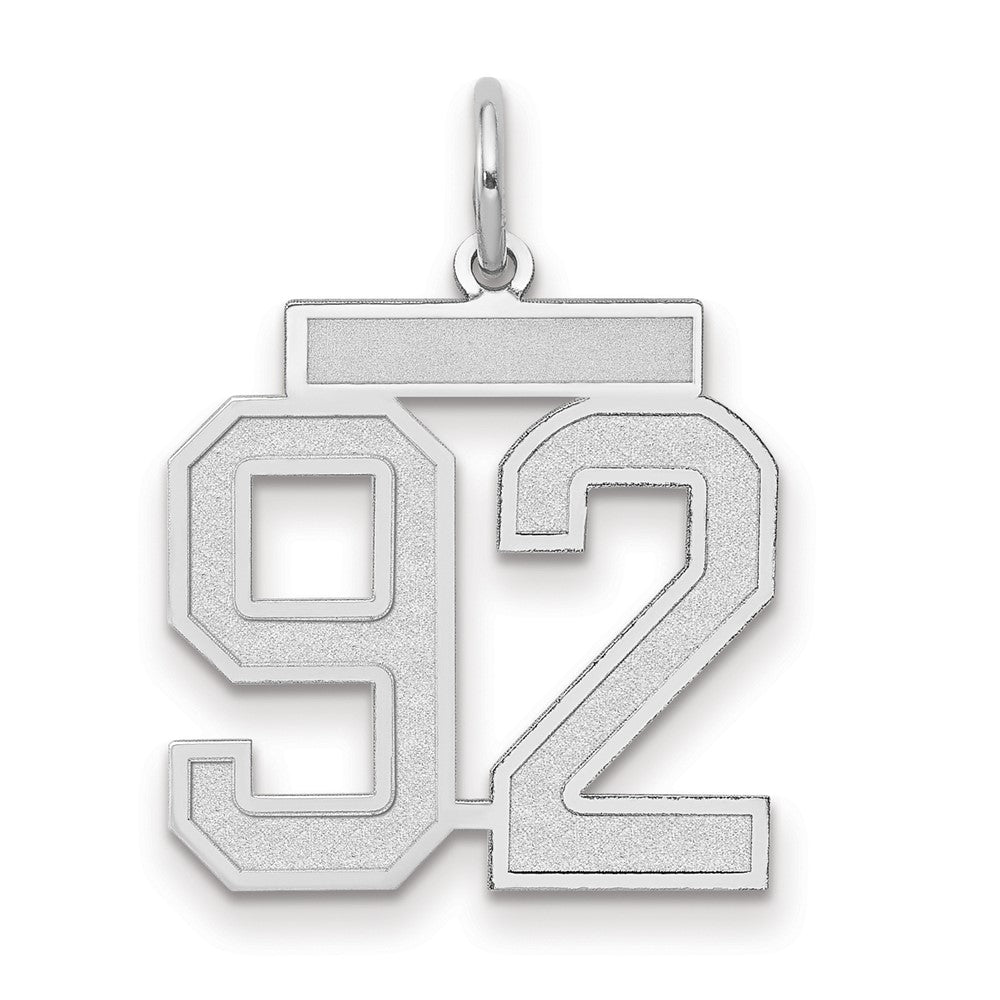 14kw Medium Satin Number 92 Charm