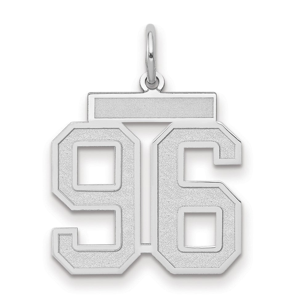 14kw Medium Satin Number 96 Charm