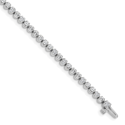 14k White Gold VS Diamond Tennis Bracelet