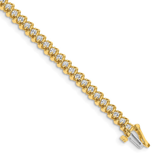 14k A Diamond Tennis Bracelet