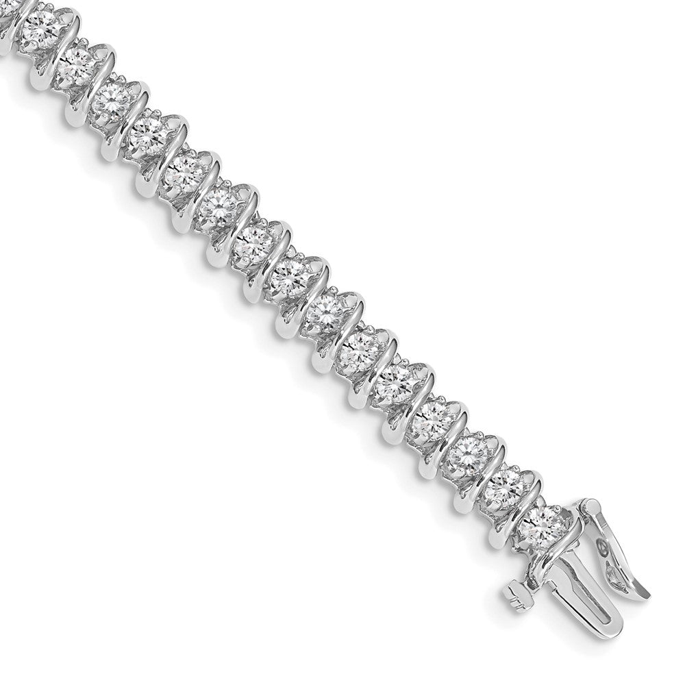 14k White Gold VS Diamond Tennis Bracelet