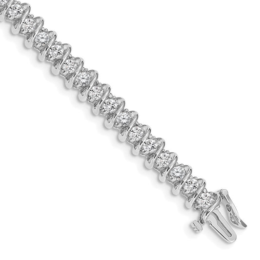 14k White Gold VS Diamond Tennis Bracelet