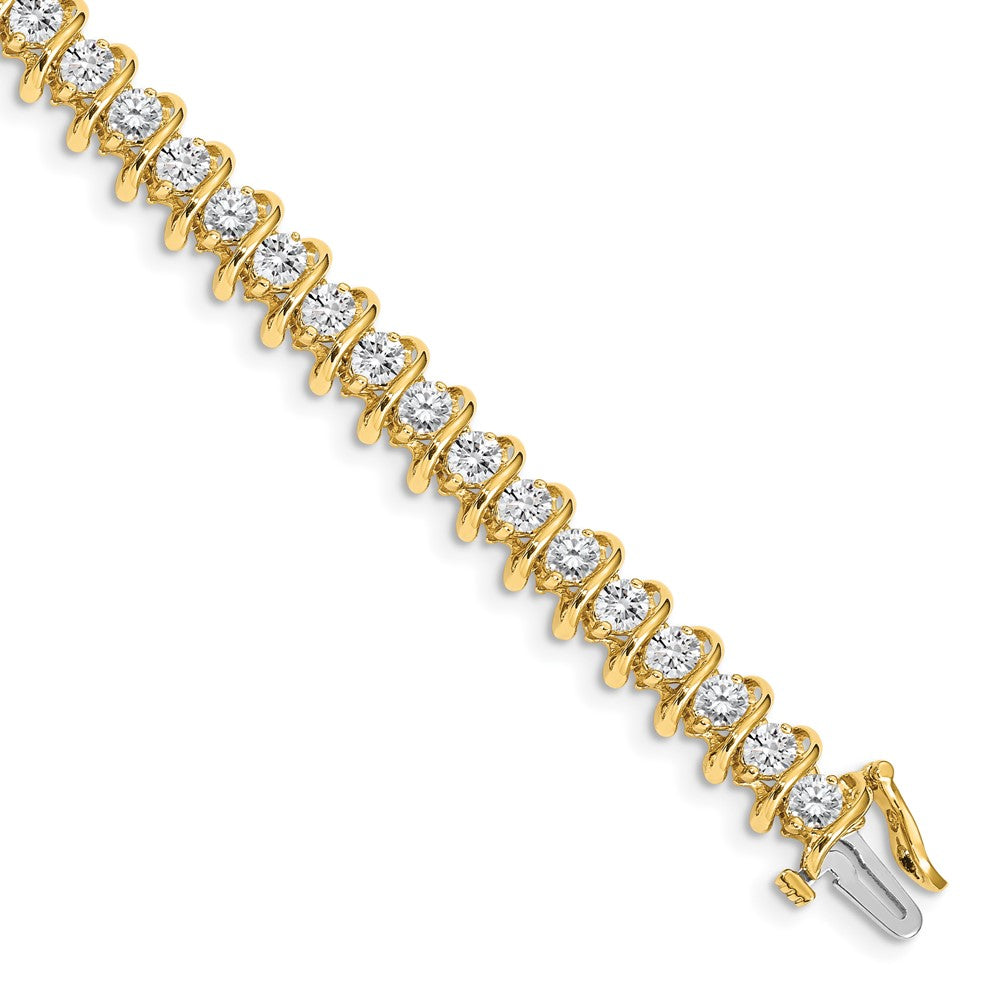 14k AAA Diamond Tennis Bracelet