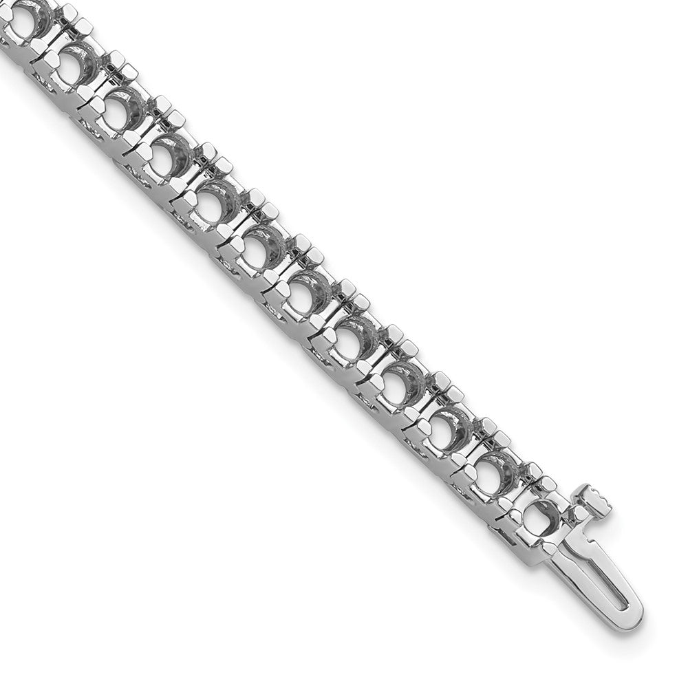 14k White Gold Tennis Bracelet Mounting