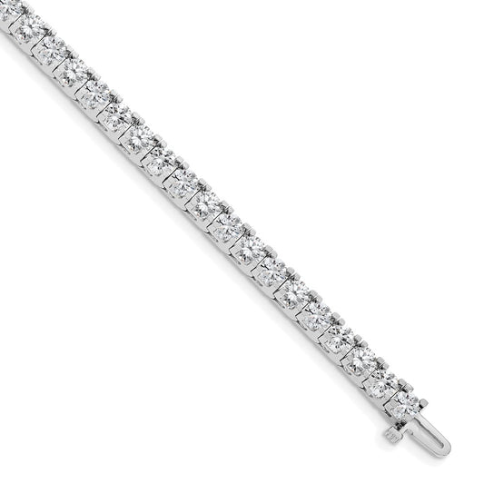 14k White Gold AAA Diamond Tennis Bracelet