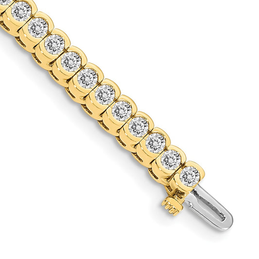 14k AAA Diamond Tennis Bracelet