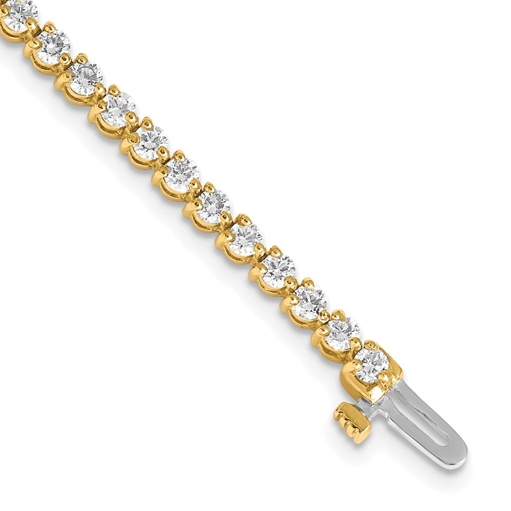 14k AAA Diamond Tennis Bracelet