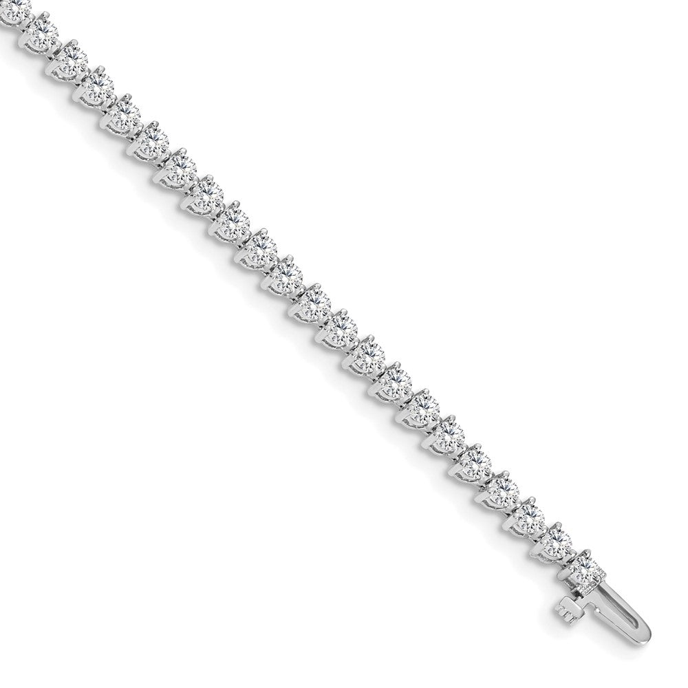 14k White Gold Diamond Tennis Bracelet Mounting