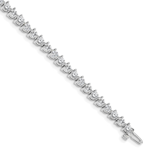 14k White Gold Diamond Tennis Bracelet Mounting