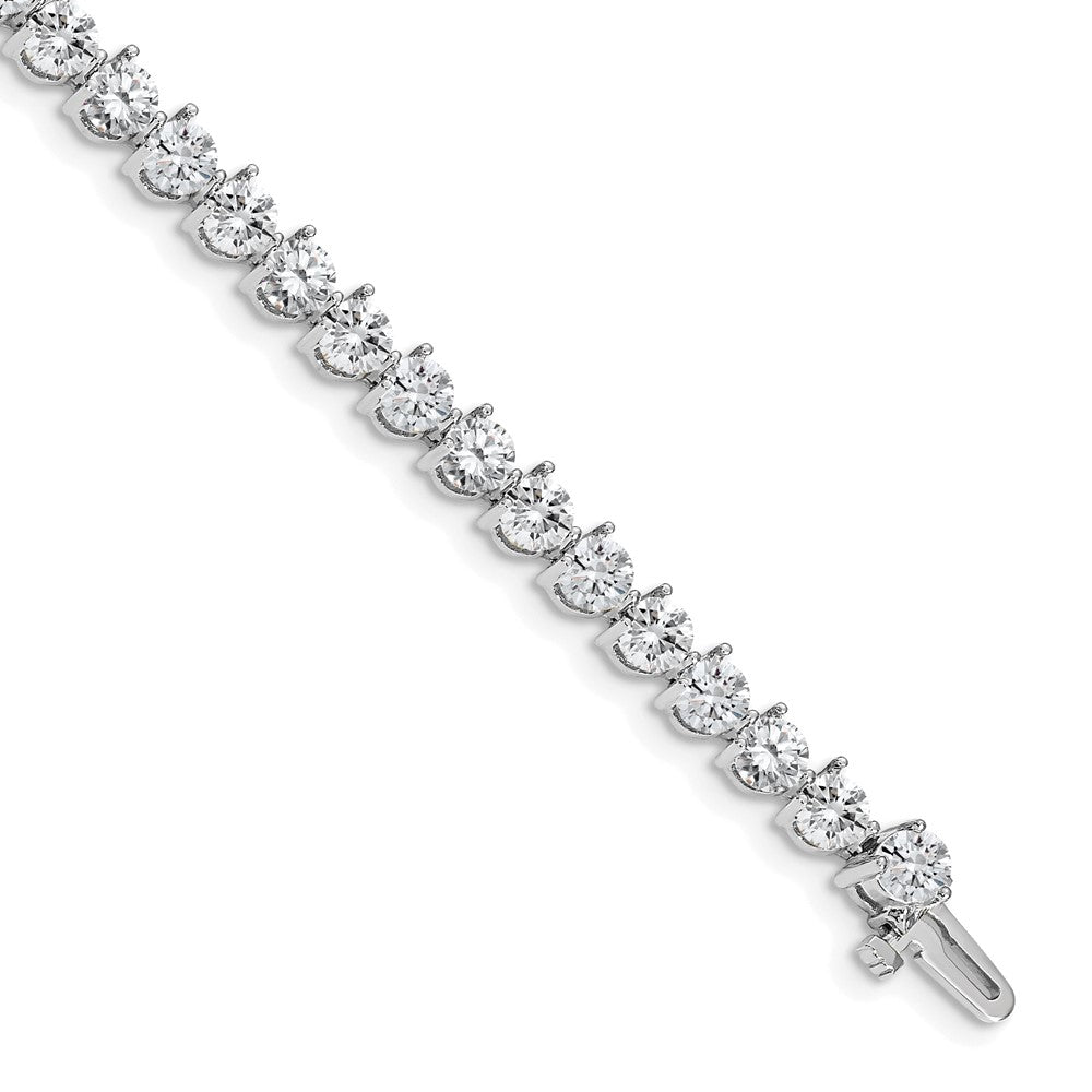 14k White Gold AAA Diamond Tennis Bracelet