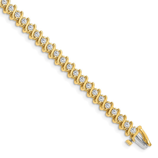 14k A Diamond Tennis Bracelet