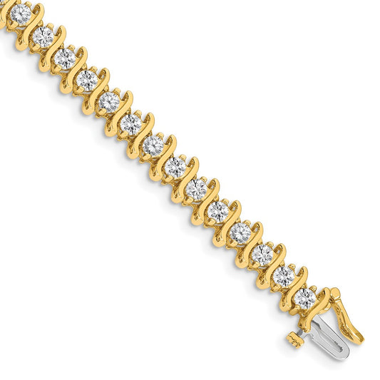 14k A Diamond Tennis Bracelet