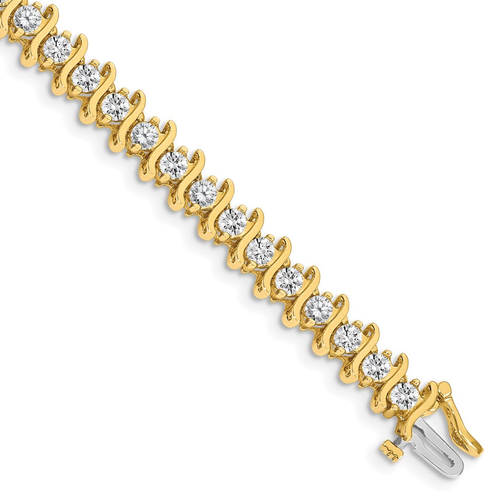 14k AA Diamond Tennis Bracelet