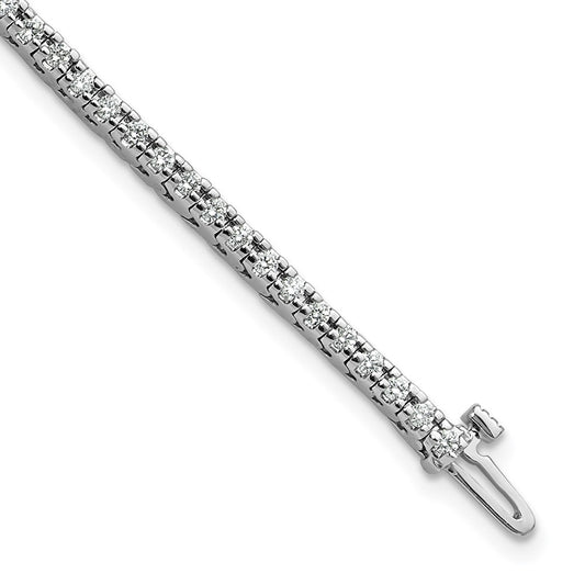 14k White Gold Holds Tennis Bracelet Mounting