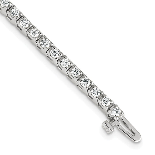 14k White Gold VS Diamond Tennis Bracelet