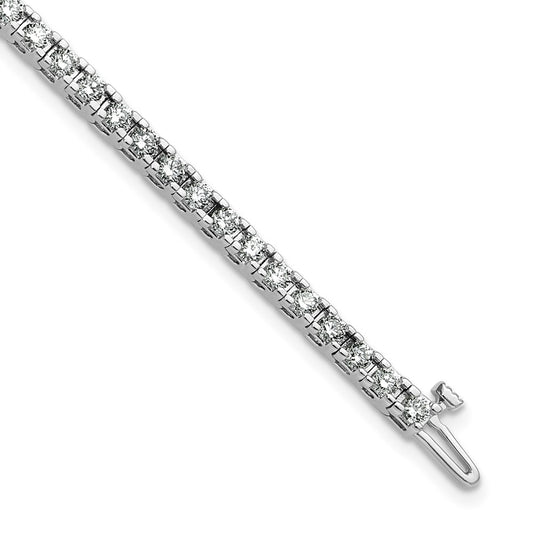 14k White Gold AAA Diamond Tennis Bracelet