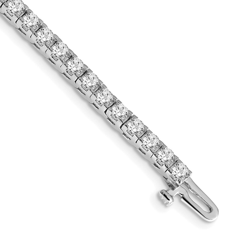 14k White Gold AA Diamond Tennis Bracelet