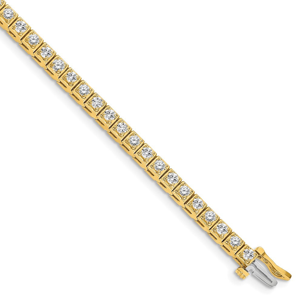 14k AAA Diamond Tennis Bracelet