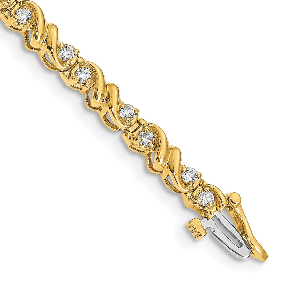 14k AAA Diamond Tennis Bracelet