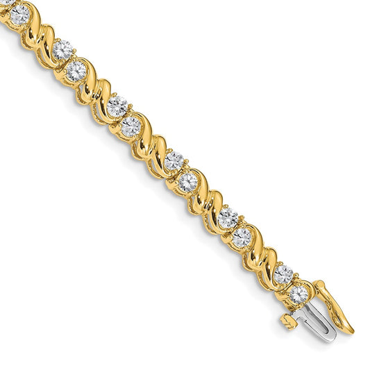 14k A Diamond Tennis Bracelet