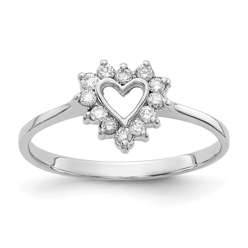 14k White Gold AAA Diamond ring