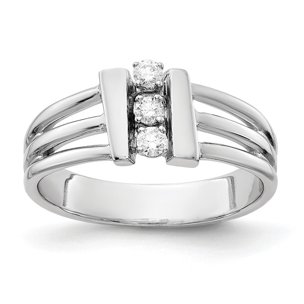 14k White Gold AAA Diamond ring