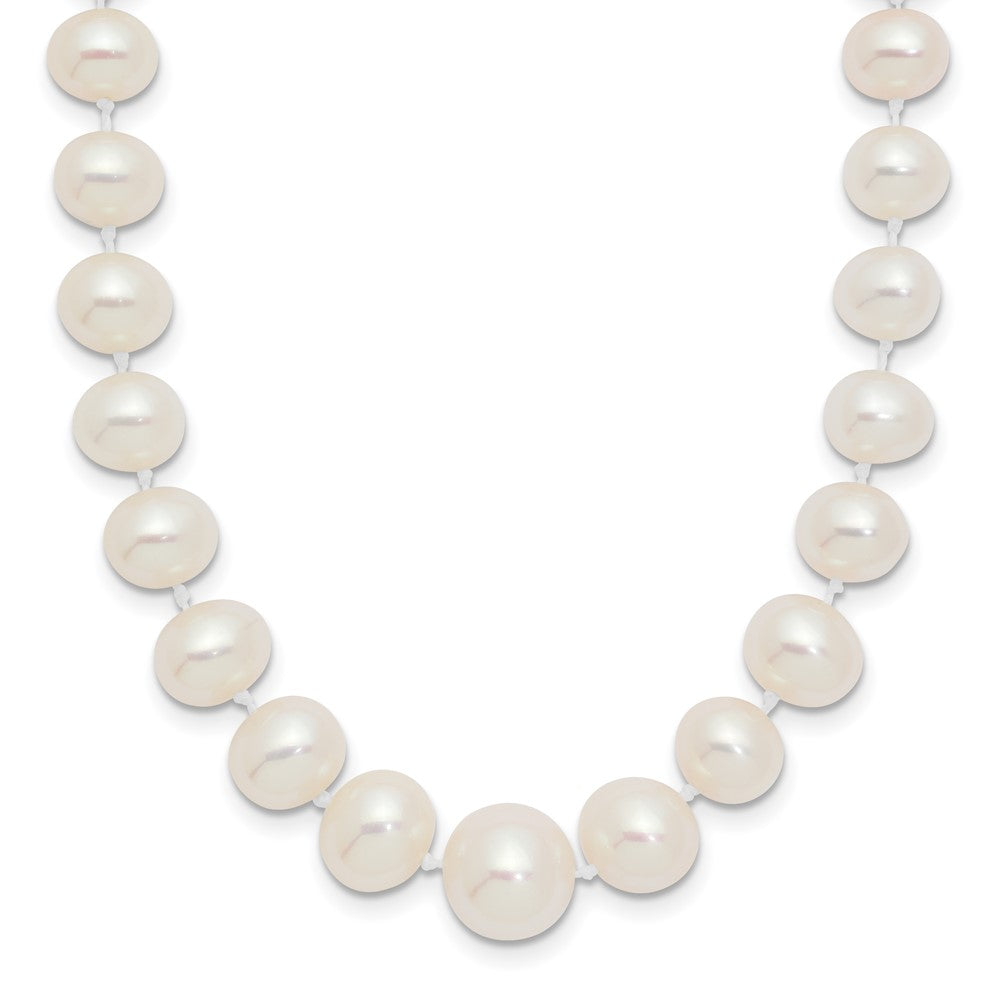 14k 4-9mm White Freshwater Cultured Pearl Graduated Necklace