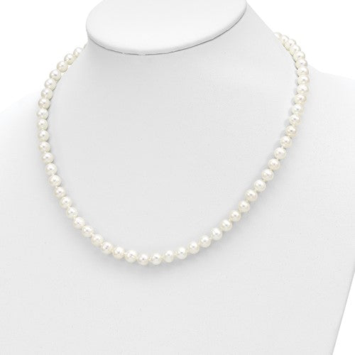 14k 6-7mm FW Cultured Pearl 7.25 with 1 ext Brace 18 with 2 ext Neck Earring Set