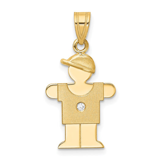 14k AA Diamond Pendant
